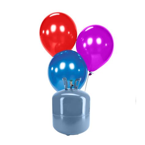 Botella de Helio Pequeña con 30 Globos Metalizados