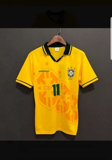 Compre seu time em www.aureoartes.com.br. Camisa Seleção Brasileira 1994 Romário Copa Do Mundo Tetra ...