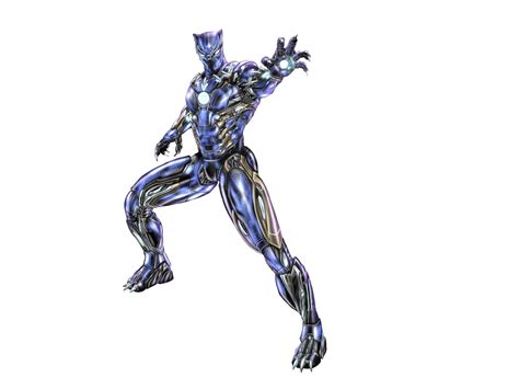 Marvel Character Fusion Black Panther Iron Man Without Background