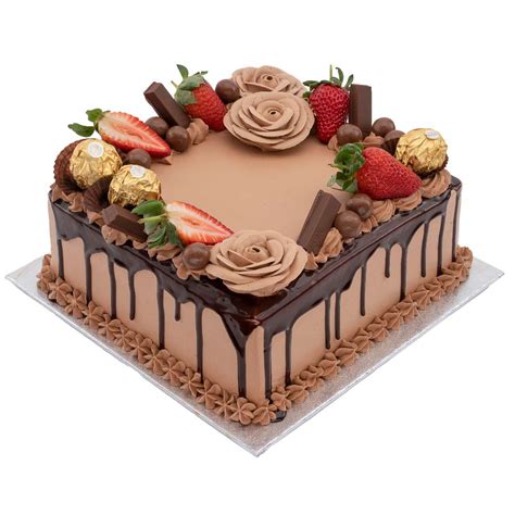 Rich Square Chocolate Cake Buy Online Cakes And Bakes