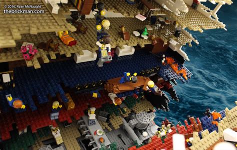 Man Creates Giant Replica Of Sinking Titanic Ship With 120000 Lego Blocks