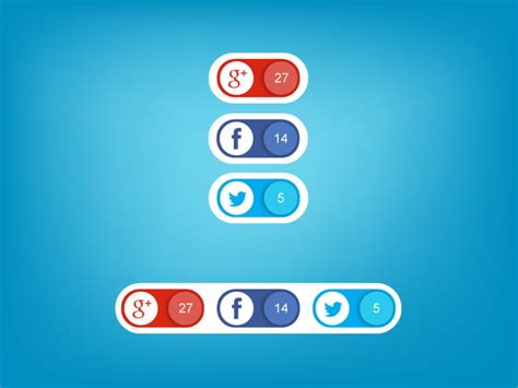 Social Buttons Ai Vector Uidownload