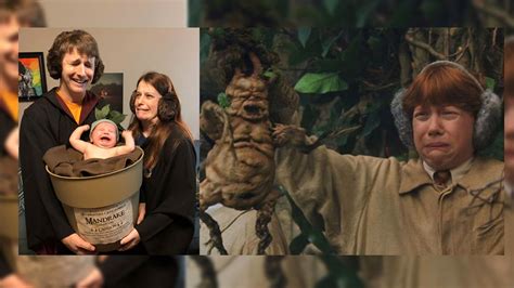 It S A Crying Mandrake Texas Family S Harry Potter Costume Pic Goes Viral Thv Com