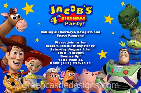 Toy Story Invitation 20 Custom Photo Birthday Party Invites Buzz