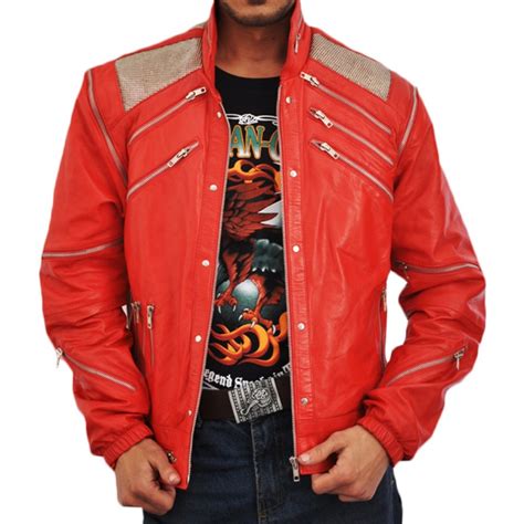 Michael Jackson Beat It Classic Red Vintage Leather Jacket