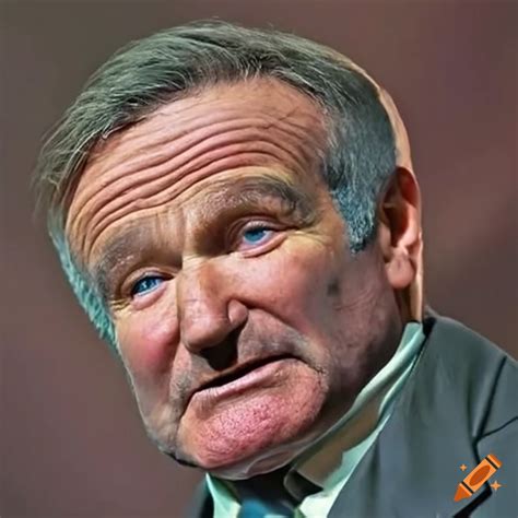 Portrait Of Robin Williams In Comedic Costume On Craiyon