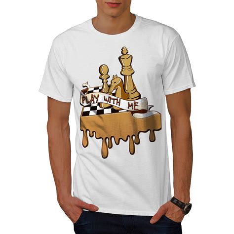 Wellcoda Play Chess With Me Mens T Shirt Game Graphic Design Printed Tee Ebay