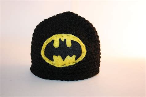 Batman Hat Beanie Newborn To Adult Sizes Custom Crochet 1500 Via Etsy