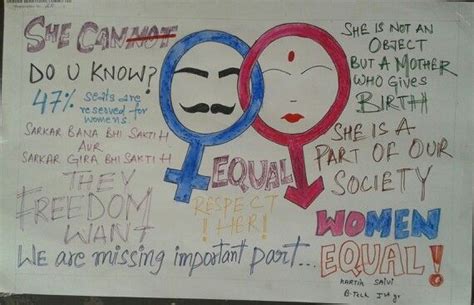 Gender Equality Poster Making Competition At Zakir Husain Delhi