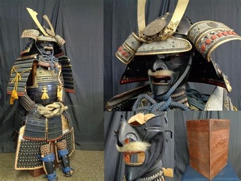 yoroi gietijzer zijde japans samurai armor satsuma catawiki