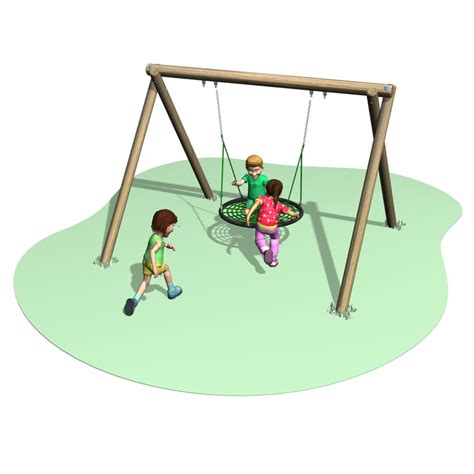 Birds Nest Swing Playtime By Fawns