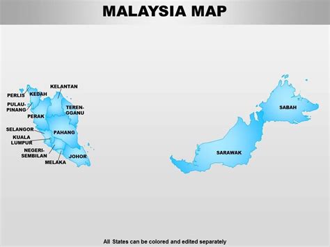 Malaysia Powerpoint Maps Presentation Powerpoint Templates Ppt