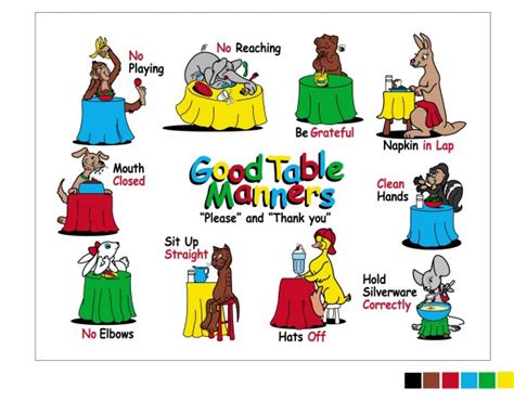 Table Manners Cartoon Images Awesome Home