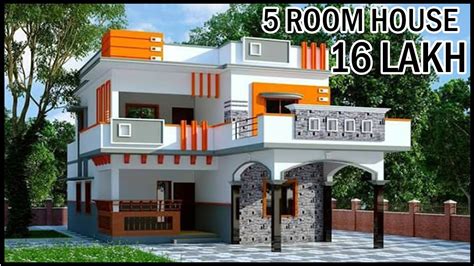 5 Bedroom 3d House Design 5 Bhk Duplex House Plan Gopal