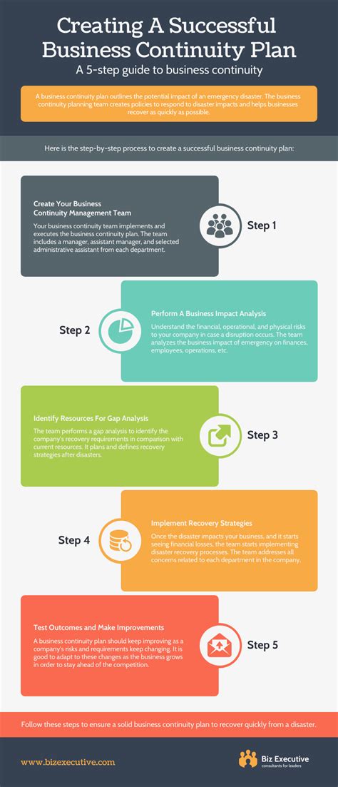 5 Step Guide Business Plan Process Infographic Template