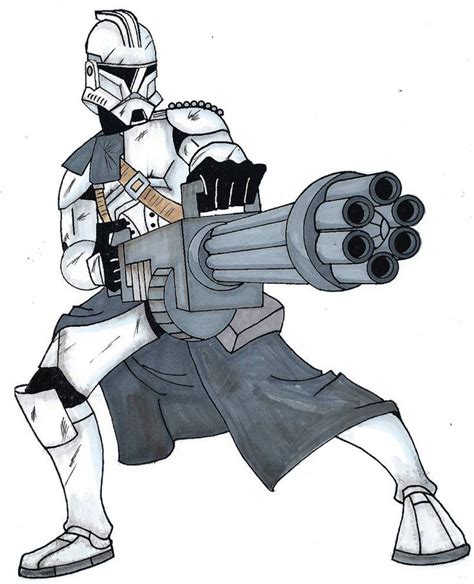 Heavy Gunner Clone Trooper By Spartan 055 Star Wars Characters