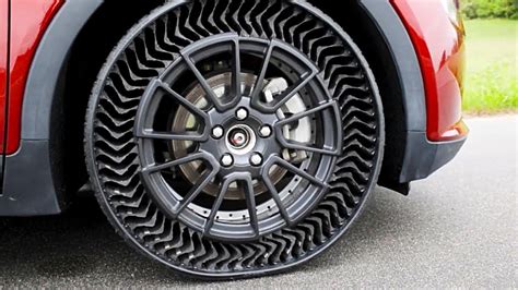 Michelin Presented Airless Tires For Production Cars Youtube