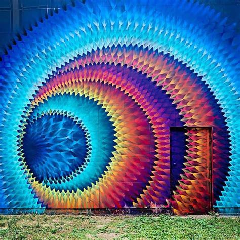 Hypnotic Graffiti Murals Radiate Colorful Illusions Of Deep Portals