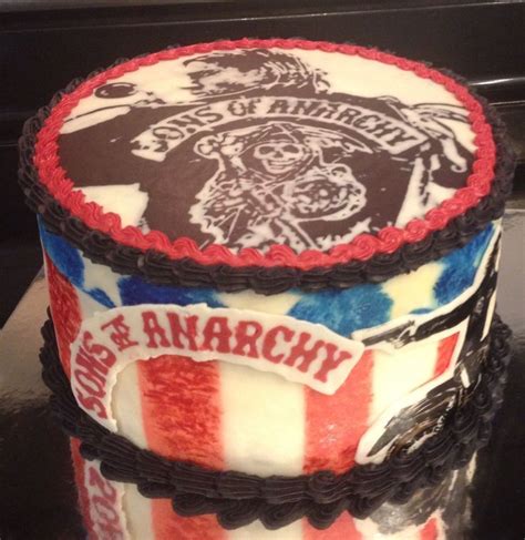 Sons Of Anarchy Cakes Hand Painted Sons Of Anarchy Cake