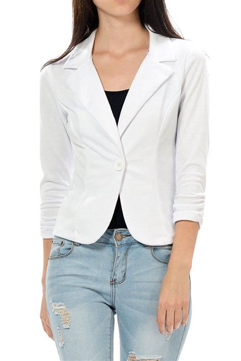 Womens Fitted Blazer Fitted Blazer Womens Work Casual Autumn Jacket