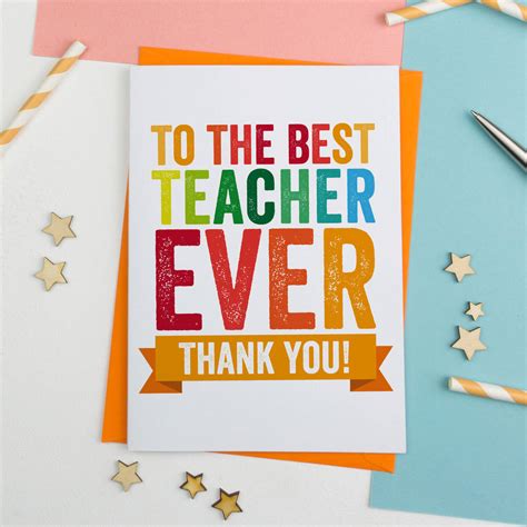 Awesome 55 Thank You Card For Teacher