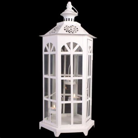 Extra Large Cream Metal Triple Candle Lantern Uk Kitchen And Home