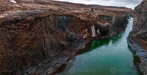 Epic View Of The Studlagil Basalt Canyon Iceland 7918808 Stock Photo