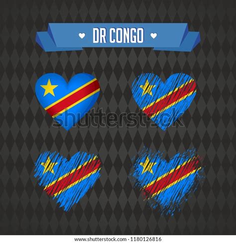 Democratic Republic Congo Love Design Vector Stock Vector Royalty Free
