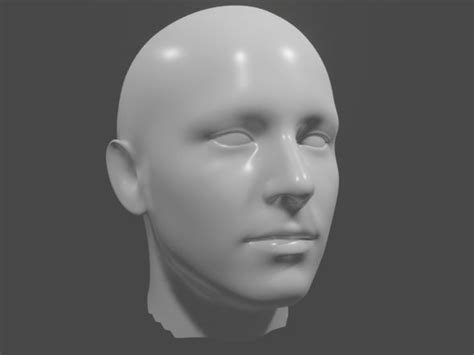 Man Head Fully Editable 3d Model Of A Character 3d 3dmodel