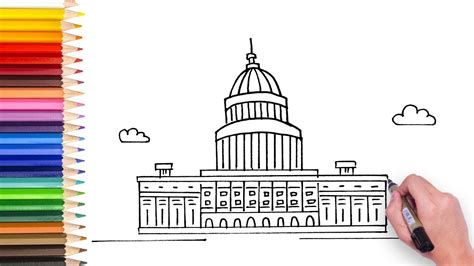 How To Draw The Capitol Building Easy Filipinocultureartdrawingposter