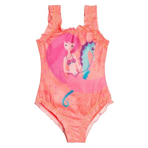 Toddler Girl One Piece Swimsuit Uv Protection Traje De Baño Para