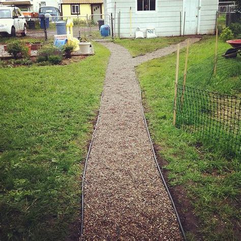 Landscape plastic tends to be less permeable than landscape fabrics, preventing the loss of moisture and exchange of gasses with the environment. Yard and Garden Evolution | Walkway landscaping, Garden ...