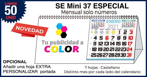 Se Mini Especial 37 Mensual ImpresiÓn Lateral • Calendarios