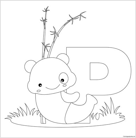 Animal Alphabet Letters Coloring Pages Alphabet Coloring