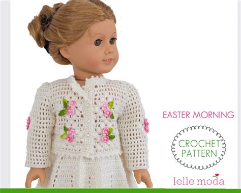 I love crocheting doll clothes. 18 inch Doll Clothes Crochet Pattern Skirt and Top Set for