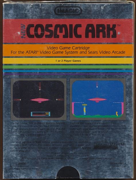 Atari 2600 Cosmic Ark Game Cartridge Imagic Complete In Box Cib On Ebid