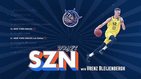 Draft Szn Vrenz Bleijenbergh Interview The Knicks Wall Podcast Youtube