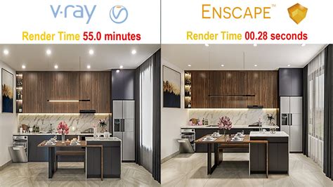 Vray Vs Enscape Full Comparison Enscape Interior Render Sketchup