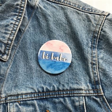 Bisexual Babe Pin Bi Babe Pin Bisexual Pride Pin Bisexual Etsy