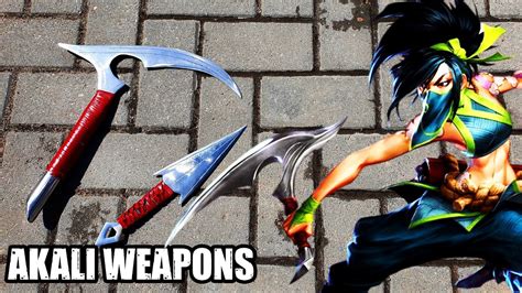 League Of Legends Akali Weapons Creation Youtube