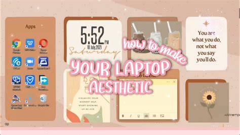 How To Make Your Laptop Aesthetic Brown Aesthetic Customize Windows