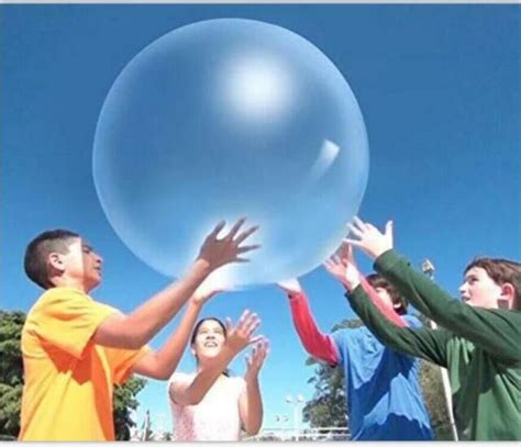 New 110cm Big Amazing Bubble Ball Water Filled Interactive Rubber Balls