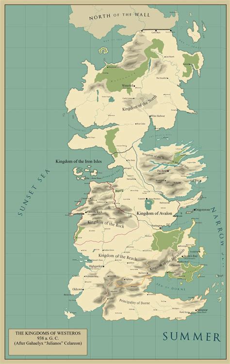 Kingdoms Of Westeros By Keyser94 On Deviantart
