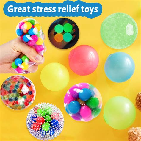 Squishy Stress Balls For Kids 8pcs Stress Ball Fidget Toy Squeeze