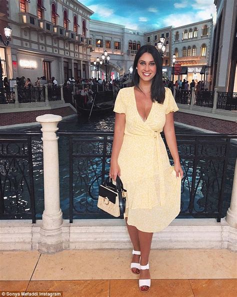Mkrs Sonya Mefaddi Puts On A Busty Display In A Plunging Yellow Dress
