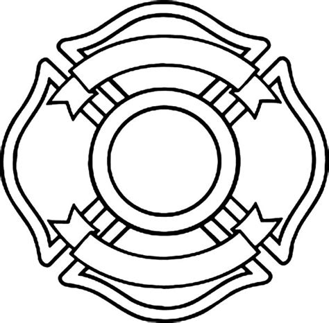 396x512 firefighter badge coloring page firefighter coloring page fireman. Police Badge Blank | Free download on ClipArtMag