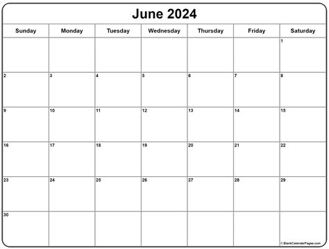 Blank Calendar Printable June 2023 Editable Pelajaran
