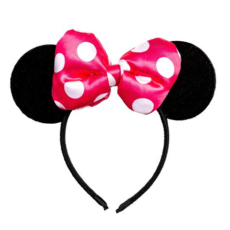 Minnie Mouse Pink Polka Dot Bow Ears Headband