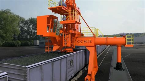 Railcar Wagon Unloading System For Coal Cement Bulk Materials Youtube