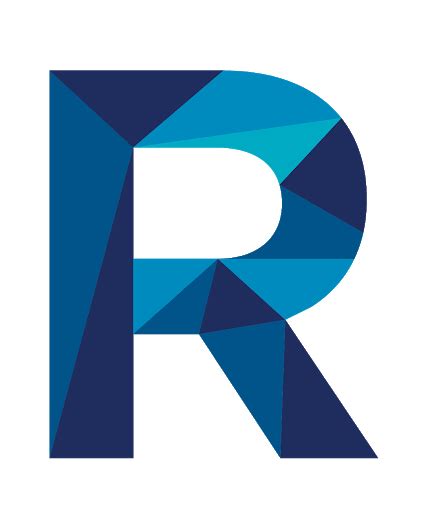 The Letter R In Blue